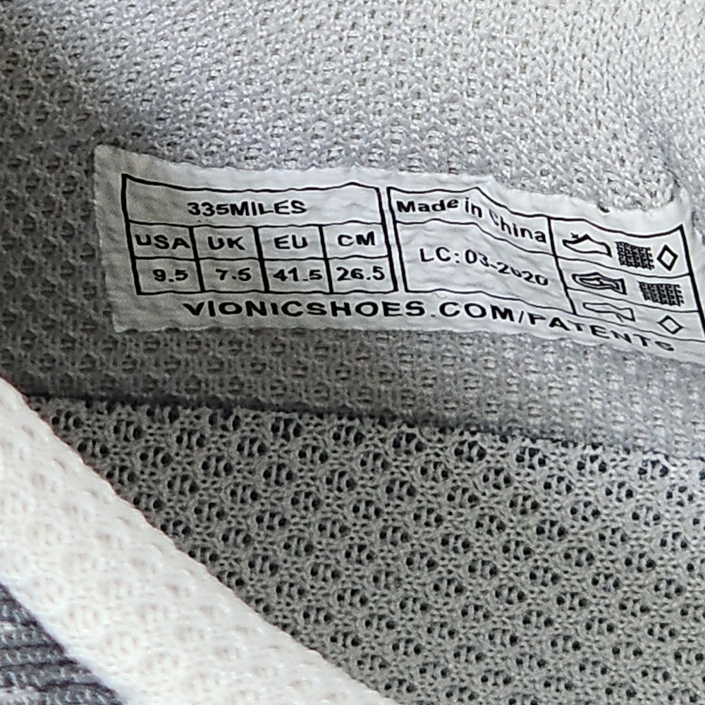 Vionic 335 Miles Arch Support Sneakers - Picture 8 of 9